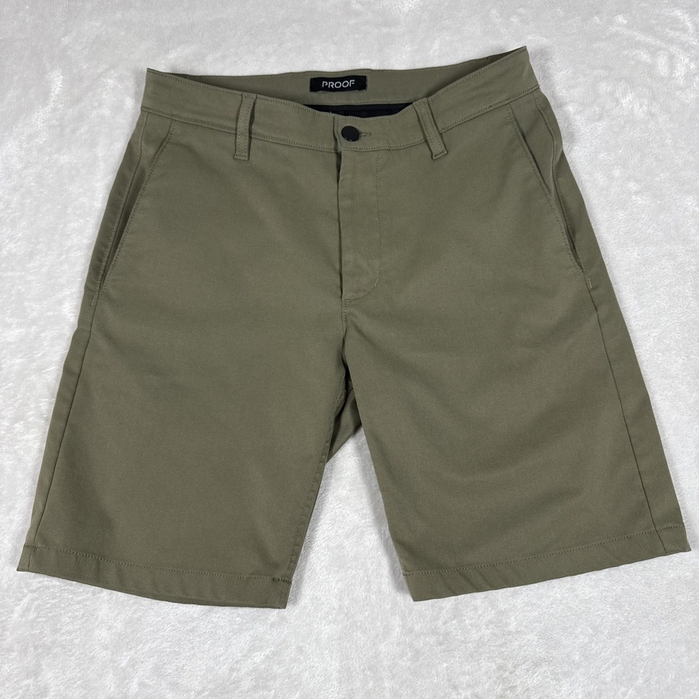 Proof Huckberry Shorts Mens 29 Green Casual Chino Hike Outdoor